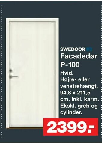 Facadedør P-100