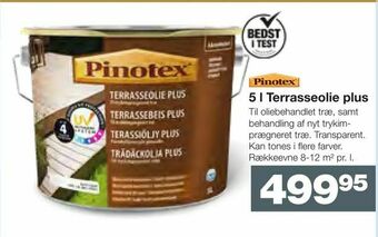 Bauhaus 5 l Terrasseolie plus tilbud