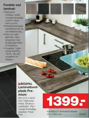 Bauhaus Laminatbord plade Pre mium tilbud