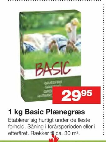 Bauhaus 1 kg Basic Plænegræs tilbud