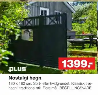Bauhaus Nostalgi hegn tilbud