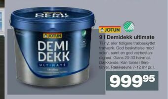 9 l Demidekk ultimate