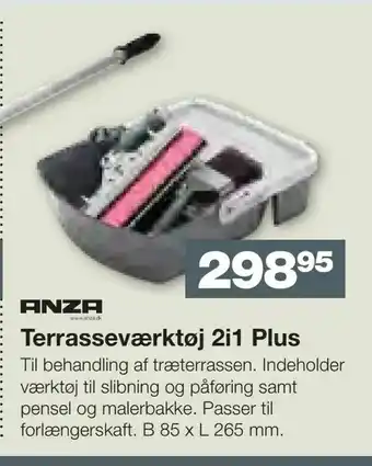Bauhaus Terrasseværktøj 2i1 Plus tilbud