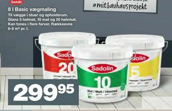 Bauhaus 8 l Basic vægmaling tilbud