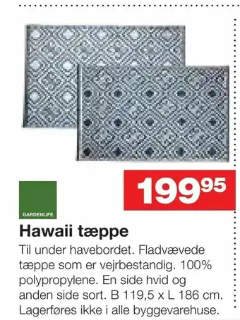 Bauhaus Hawaii tæppe tilbud