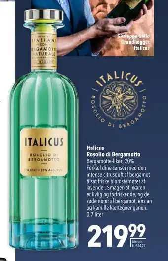 Italicus rosolio di bergamotto
