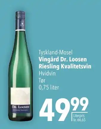 Citti Vingård dr. loosen riesling kvalitetsvin tilbud