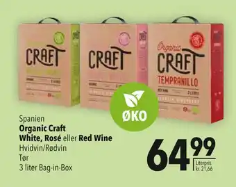 Citti Organic craft white, rosé eller red wine tilbud