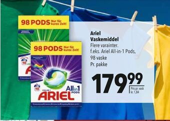 Citti Ariel vaskemiddel tilbud