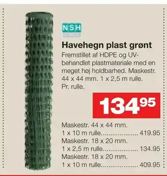 Havehegn plast grønt