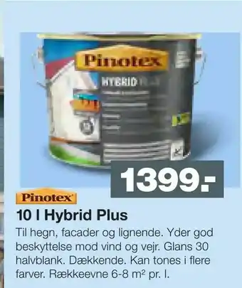 Bauhaus 10 l Hybrid Plus tilbud