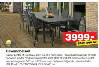 Bauhaus Havemøbelsæt tilbud