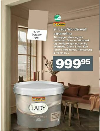 Bauhaus 9 l Lady Wonderwall vægmaling tilbud