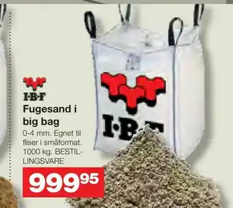 Bauhaus Fugesand i big bag tilbud