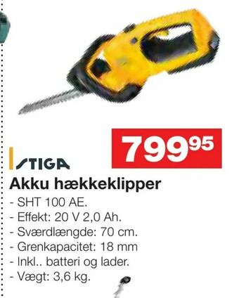 Bauhaus Akku hækkeklipper tilbud