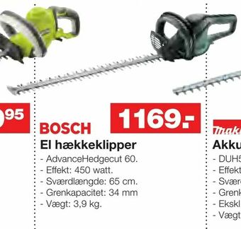 Bauhaus El hækkeklipper tilbud