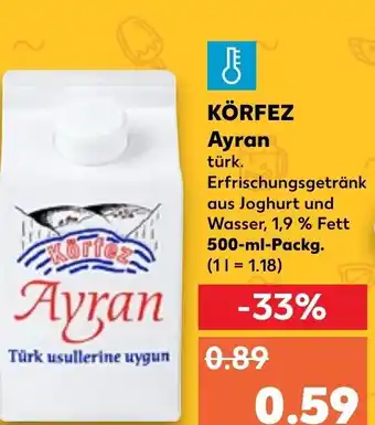 Kaufland Körfez Ayran tilbud