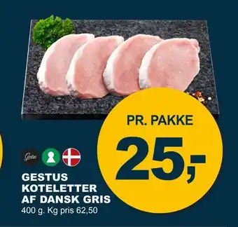 Let-Køb Gestus koteletter af dansk gris tilbud