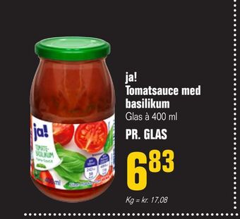 Otto Duborg Ja! tomatsauce med basilikum tilbud