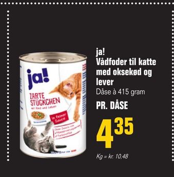 Otto Duborg Ja! vådfoder til katte med oksekød og lever tilbud