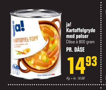 Otto Duborg Ja! kartoffelgryde med pølser tilbud