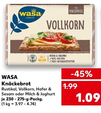 Kaufland Wasa Knäckebrot tilbud