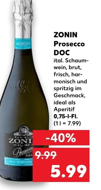 Kaufland DE Zonin Prosecco DOC tilbud