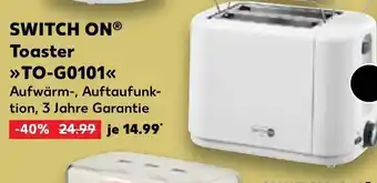 Kaufland Switch On Toaster >>To-G0101 tilbud