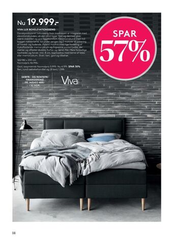 SengeSpecialisten Viva lux boxelevationsseng tilbud