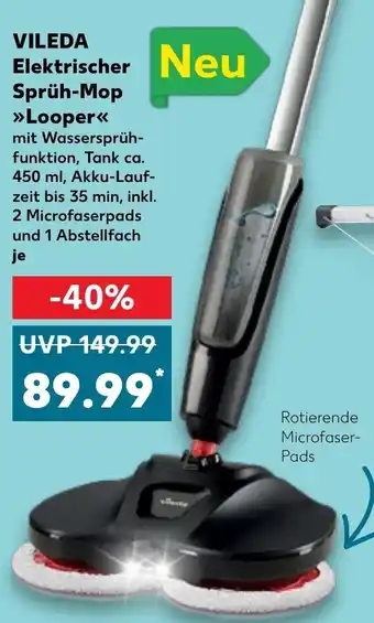 Kaufland DE Vileda Elektrischer Sprüh-Mop >>Looper<< tilbud
