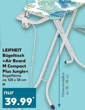 Leifheit Bügeltisch >> Air Board M Compact Plus Jungle<<