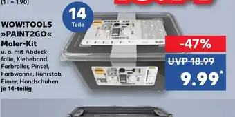 Kaufland Wow tools Paint2Go Maler-Kit tilbud