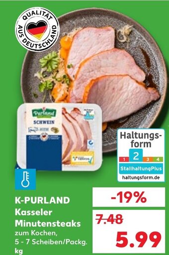 Kaufland K-Purland Kasseler Minutensteaks tilbud