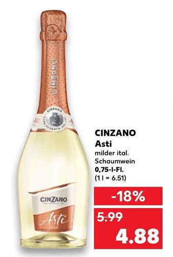 Kaufland Cinzano Asti tilbud