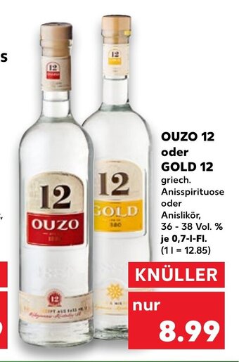 Kaufland DE Ouzo 12 Oder Gold 12 tilbud