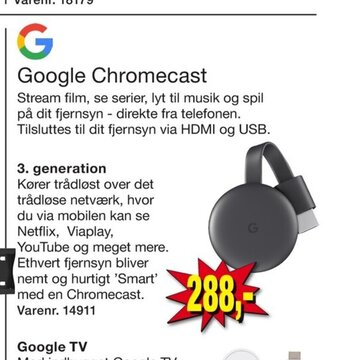 Harald Nyborg Google Chromecast tilbud