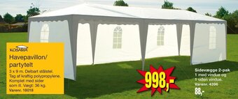 Harald Nyborg Havepavillon/partytelt tilbud