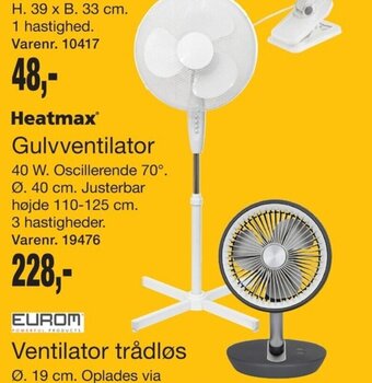Harald Nyborg Gulvventilator tilbud