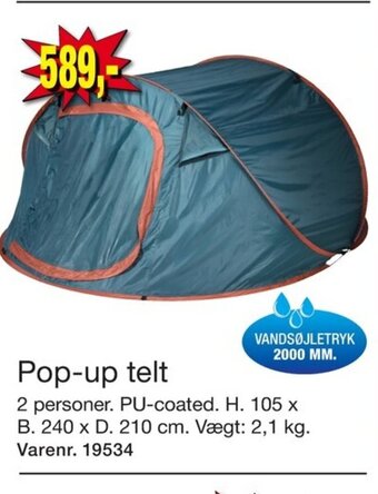 Harald Nyborg Pop-up telt tilbud