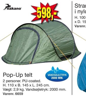 Harald Nyborg Pop-Up Telt tilbud