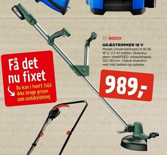 jem & fix Græstrimmer 18 v tilbud
