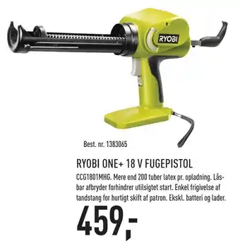 Johannes Fog Ryobi one+ 18 v fugepistol tilbud