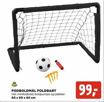 jem & fix Fodboldmål foldbart tilbud