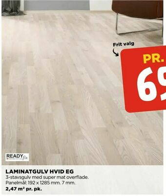 Laminatgulv hvid eg