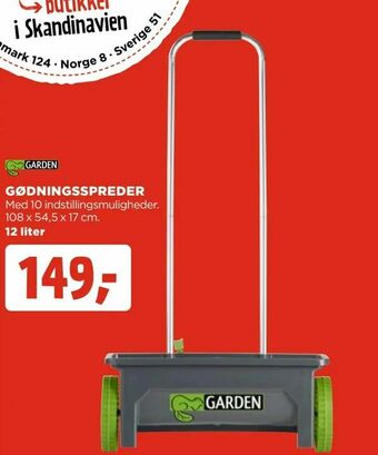 jem & fix Gødningsspreder tilbud