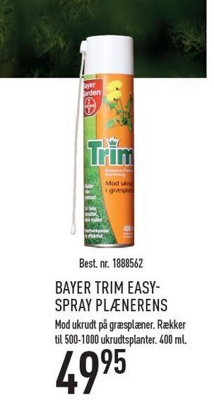 Bayer trim easyspray plænerens