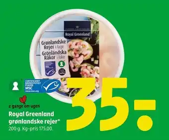 Coop 365 Royal greenland grønlandske rejer tilbud
