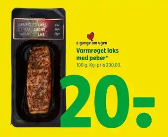 Coop 365 Varmrøget laks med peber tilbud