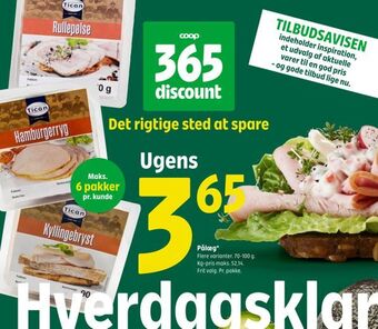 Coop 365 Pålæg tilbud