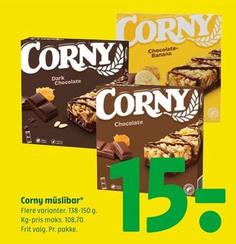 Coop 365 Corny müslibar tilbud
